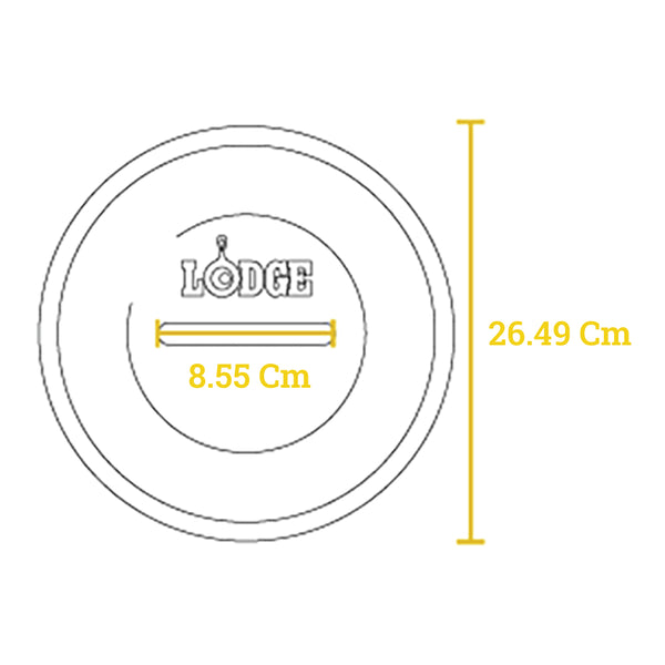 Forno olandese in ghisa 4,73 lt | 26 cm con tappo in ghisa e manico in acciaio inossidabile