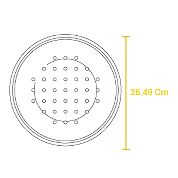 Forno olandese in ghisa 4,73 lt | 26 cm con tappo in ghisa e manico in acciaio inossidabile