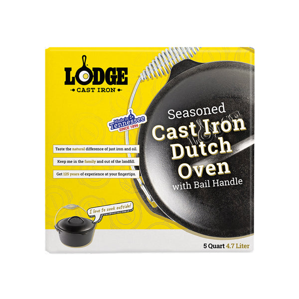 4.73 Lt | 26 Cm Cast Iron Dutch Oven With Bail Handle