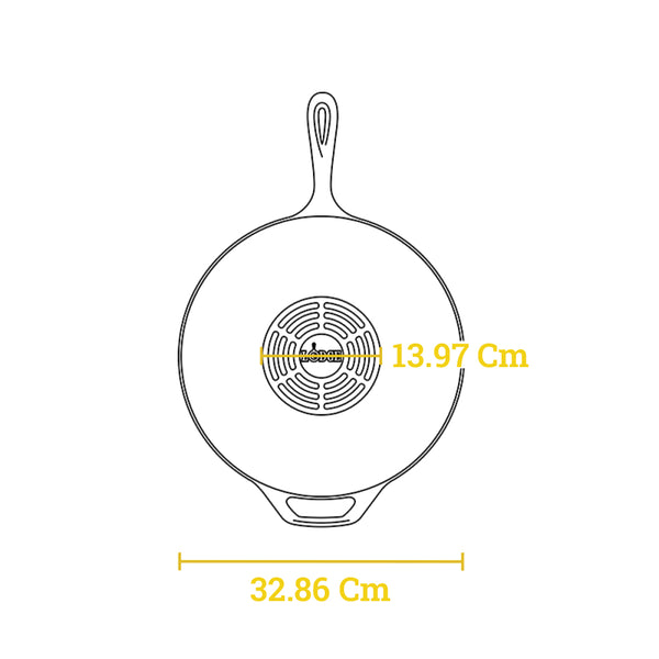 Wok in ghisa Collezione Chef 31,75 cm.