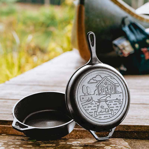 Wanderlust Series - Μαντεμένιο Βαθύ Τηγάνι 3lt Με Μαντεμένιο Καπάκι-Τηγάνι 26Cm