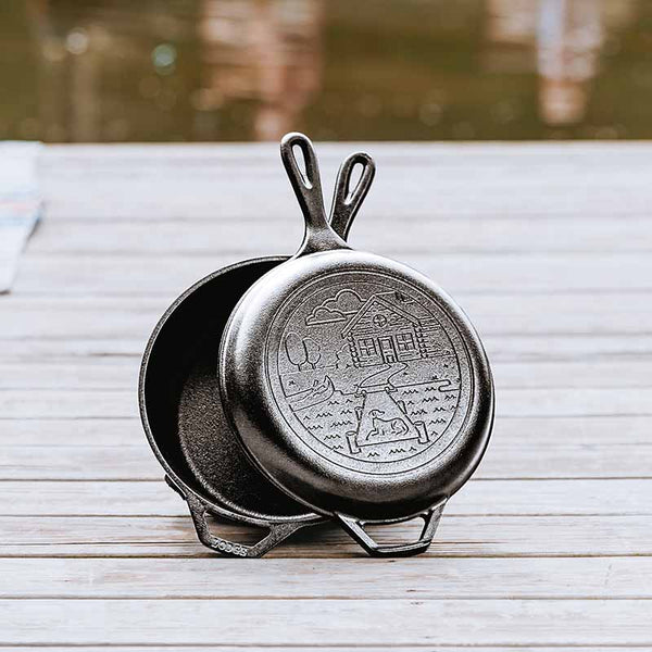 Wanderlust Series - Μαντεμένιο Βαθύ Τηγάνι 3lt Με Μαντεμένιο Καπάκι-Τηγάνι 26Cm