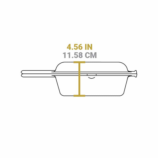 Wanderlust Series - Μαντεμένιο Βαθύ Τηγάνι 3lt Με Μαντεμένιο Καπάκι-Τηγάνι 26Cm