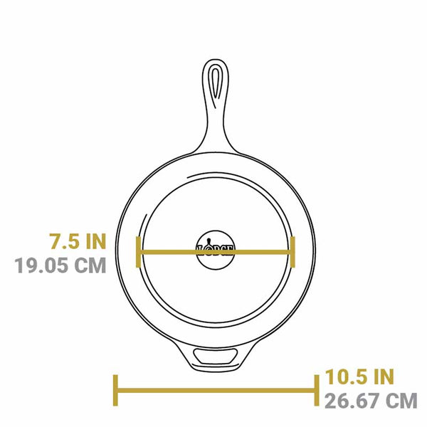 Μαντεμένιο Βαθύ τηγάνι 26 Cm | 3 Lt