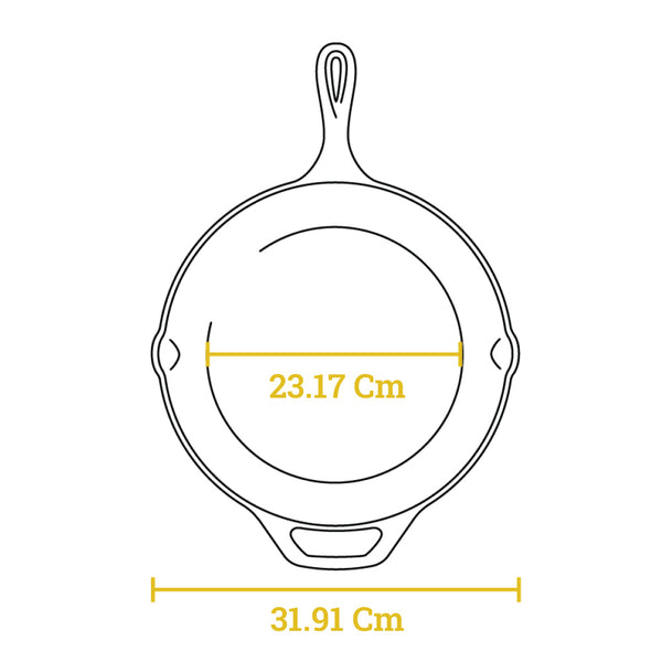  Snježna tava - tava od lijevanog željeza 30,48 cm