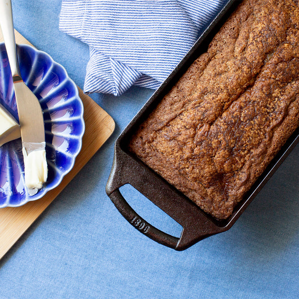 21.5 x 11.4 Cm Seasoned Cast Iron Loaf Pan