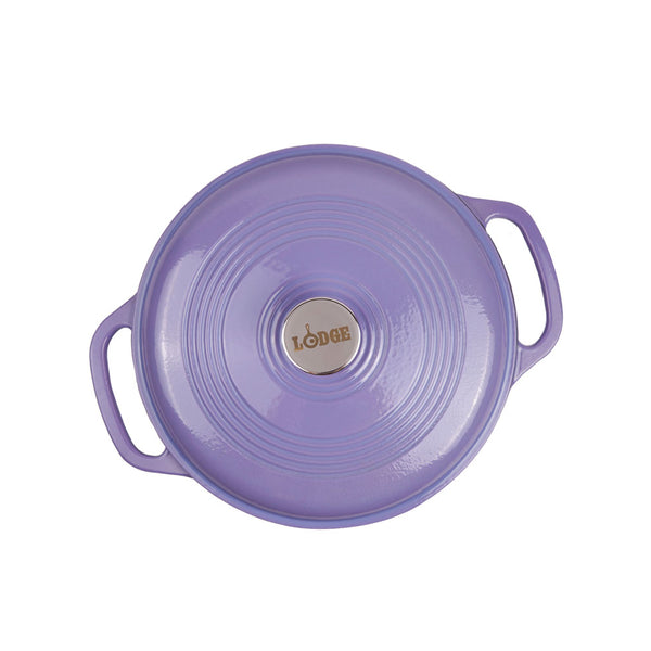 5.68 Lt Lilac Enameled Cast Iron Dutch Oven