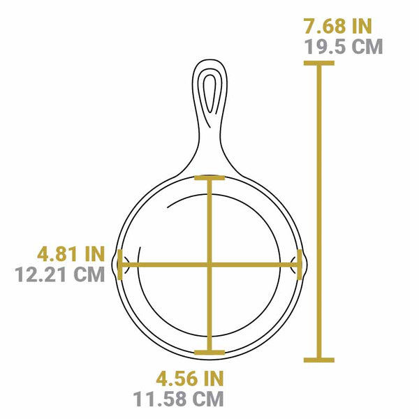 Μαντεμένιο τηγάνι 12.7 cm