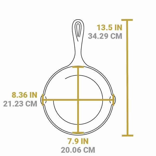 Μαντεμένιο Τηγάνι Chef Collection 20.5 Cm