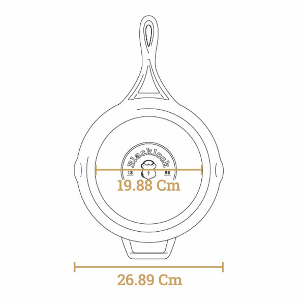 Blacklock 26.03 Cm Triple Seasoned Cast Iron Skillet - BL96SK