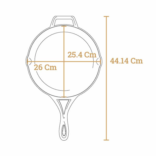 Padella in ghisa Blacklock 26,03 cm - BL96SK