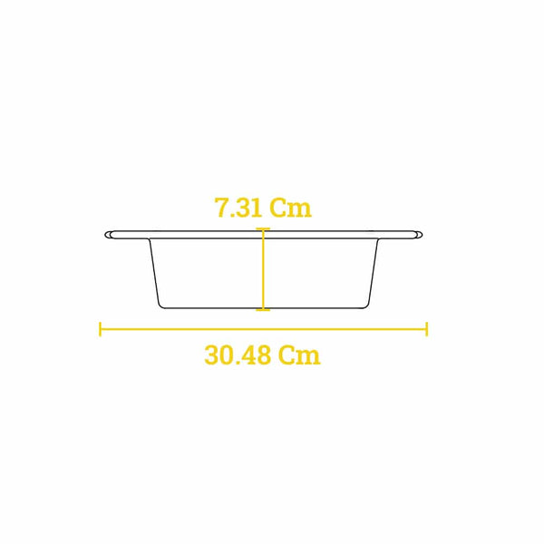 Μαντεμένια Φόρμα Για Κέικ 21.5x11.4εκ. + Λαβές Σιλικόνης