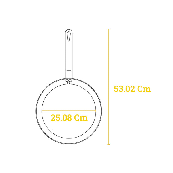 30.48 Cm Seasoned Carbon Steel Skillet - CRS12