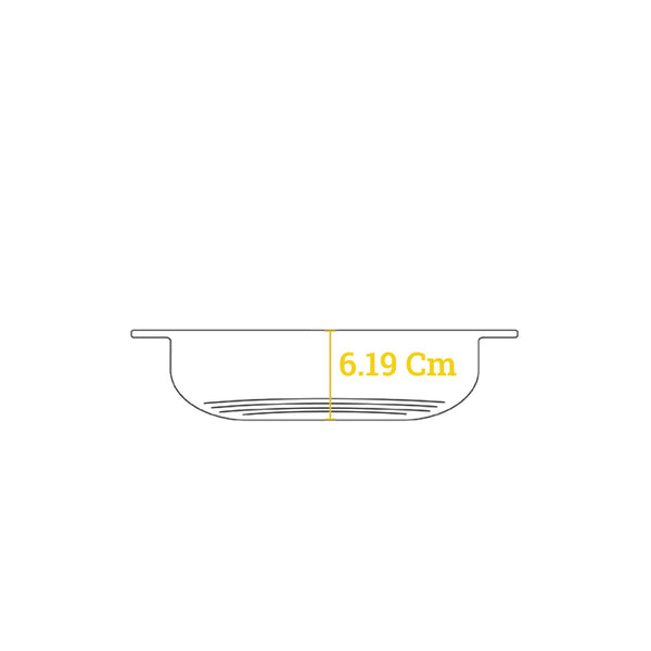 Εμαγιέ Μαντεμένια Λευκή Κατσαρόλα 3.4Lt - EC3CC13