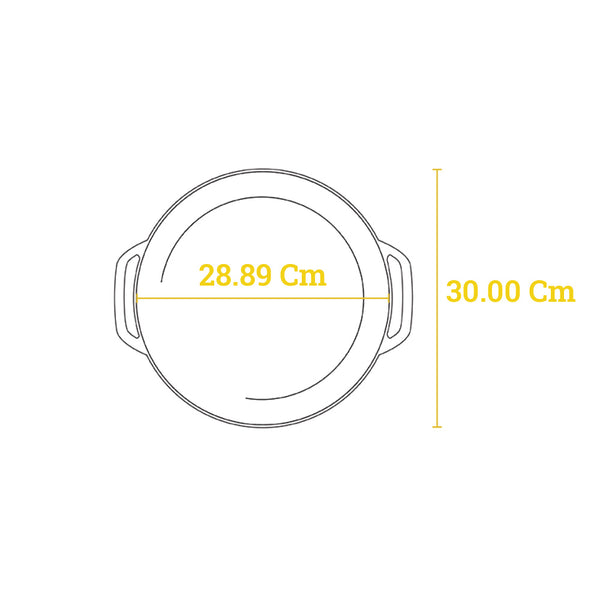 Εμαγιέ Μαντεμένια Λευκή Κατσαρόλα 3.4Lt - EC3CC13