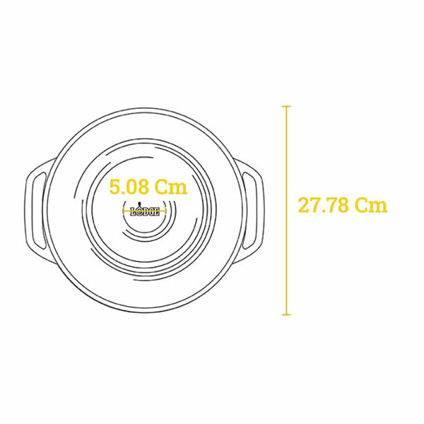 Pentola Ghisa Smaltata Nera 5.68Lt – EC6D18 