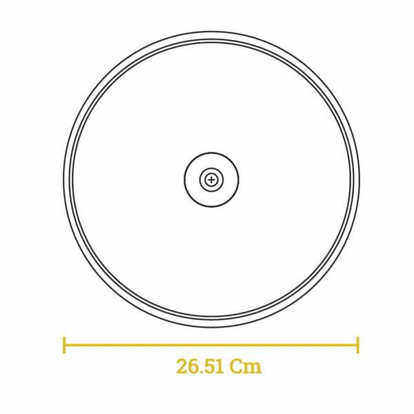 Coperchio rotondo in vetro 26 cm per padella o pentola in ghisa - Lodge GL10 