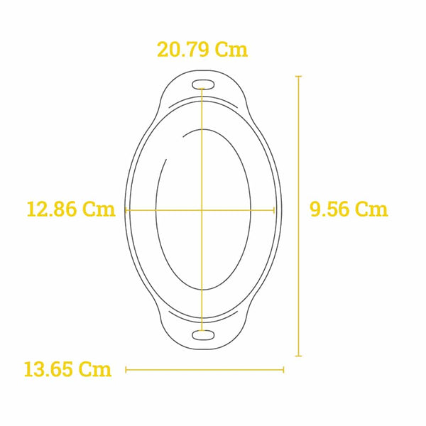 Cast Iron Oval Serving Dish 0.47 lt Heat Treated – Lodge HM16OS