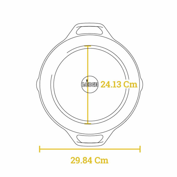 30.48 Cm Cast Iron Dual Handle Pan - L10SKL