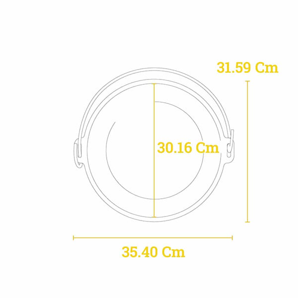 Vaso da campeggio in ghisa 30,48 cm | 5,68 lt 