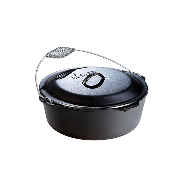 Pentola in ghisa Dutch Oven 8,52 lt con coperchio in ghisa e manico inox - Lodge L12DO3 