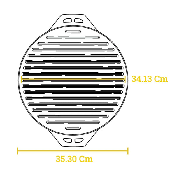 35.56 Cm Cast Iron Cook-it-All™