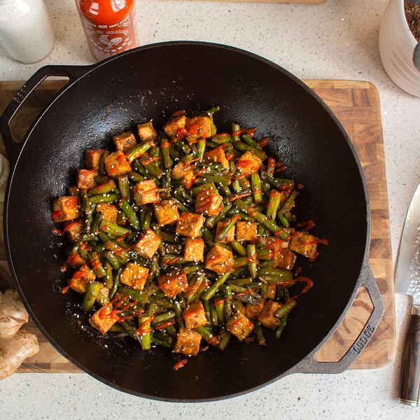 35.5Cm / 6.8Liter Cast Iron Wok