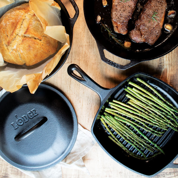 Cast Iron Casserole with Cast Iron Lid 4.73 lt - Lodge L8DOL3