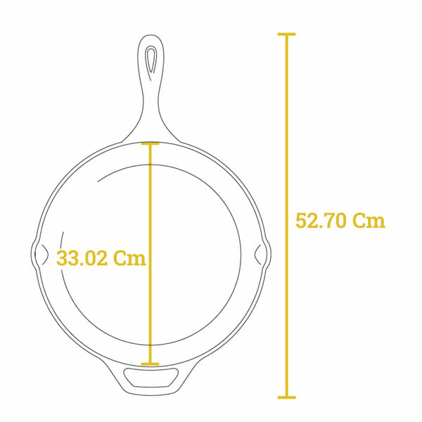 Padella In Ghisa 33,66 Cm. 