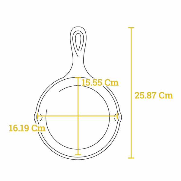 16.51 Cm Cast Iron Skillet