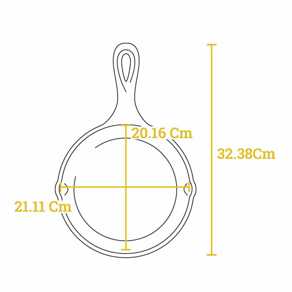 Padella in ghisa 20,32 cm. 