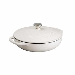 3.4Lt Oyster Enameled Cast Iron Covered Casserole - EC3CC13