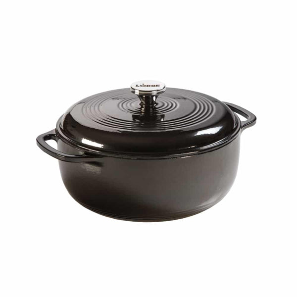 5.68Lt Midnight Chrome Enameled Cast Iron Dutch Oven - EC6D18