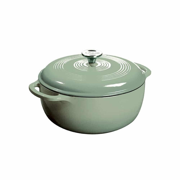 5.68 Lt Desert Sage Enameled Cast Iron Dutch Oven – EC6D50