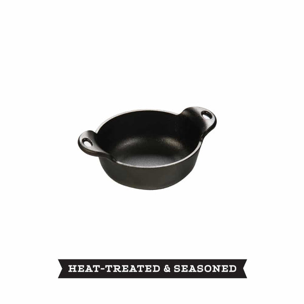 Heat-Treated 0.35 Cm Cast Iron Mini Serving Bowl - HMSB