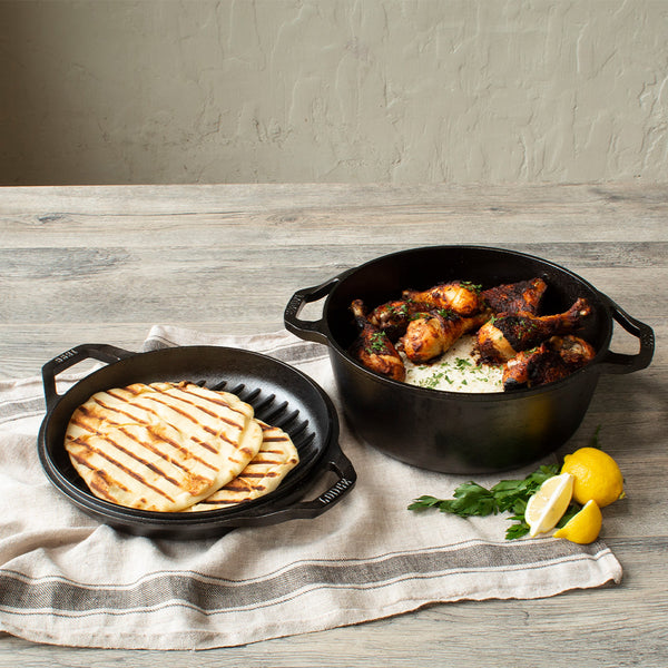 Chef Collection 5.67Lt Cast Iron Double Dutch Oven