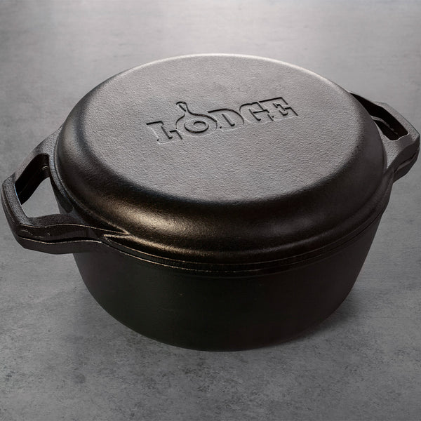 Chef Collection 5.67Lt Cast Iron Double Dutch Oven