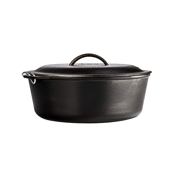 Pentola in ghisa Dutch Oven 8,52 lt con coperchio in ghisa e manico inox - Lodge L12DO3 